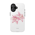 Pink Lily Tough Phone Case — Floral Protective Phone Cover