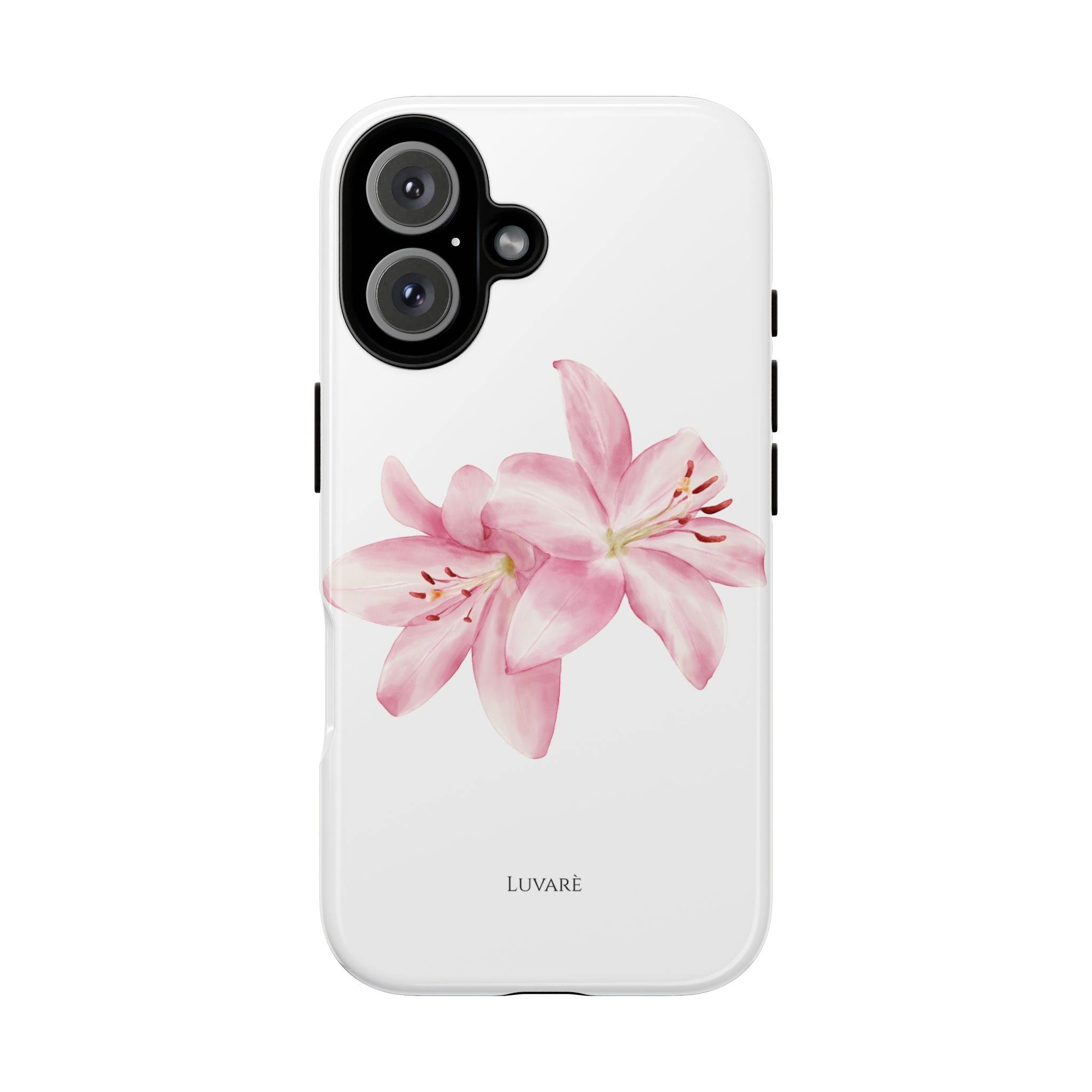 Pink Lily Tough Phone Case — Floral Protective Phone Cover