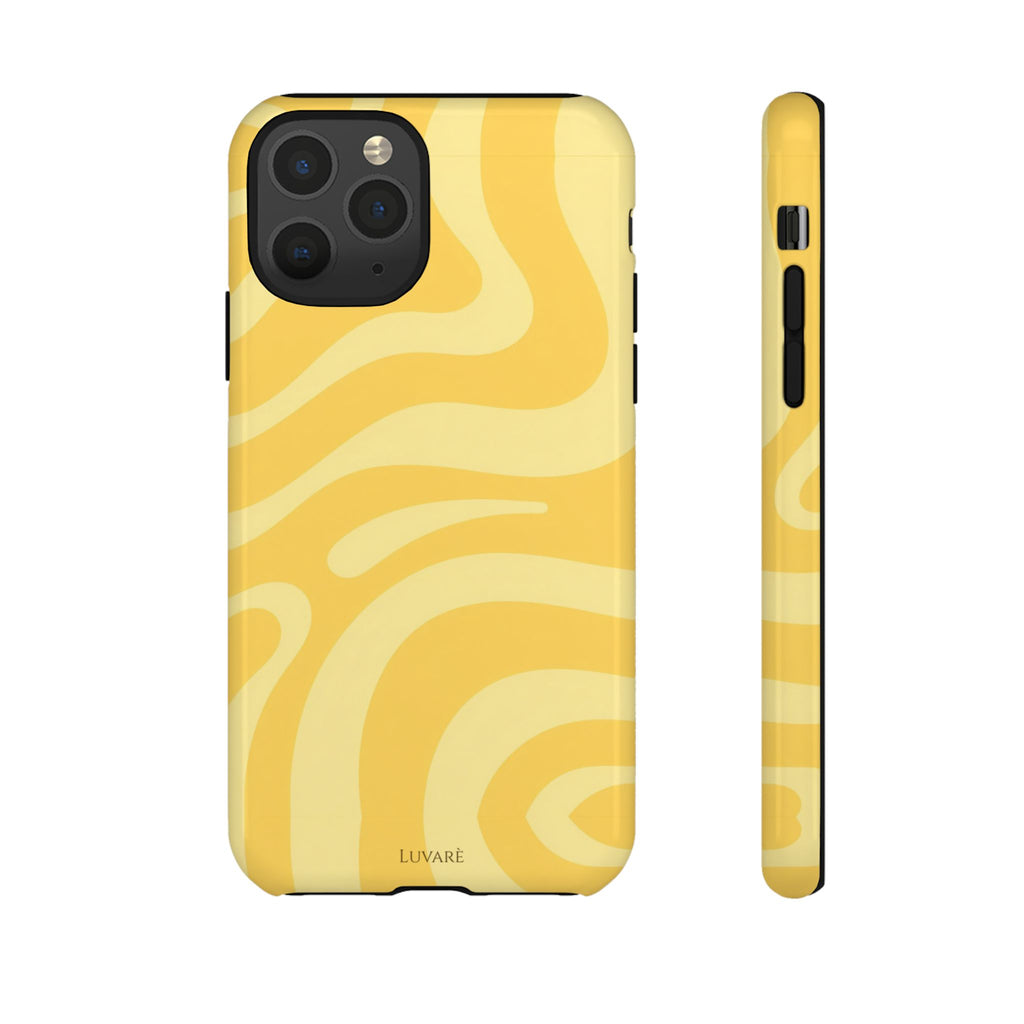 Yellow Retro Swirl Case