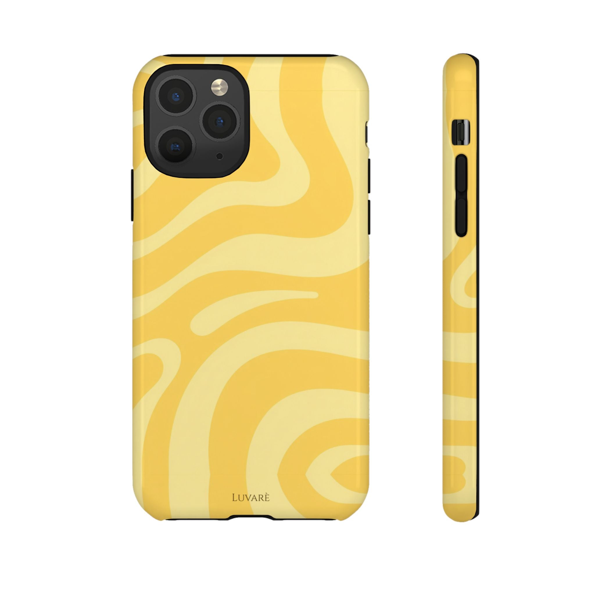 Yellow Retro Swirl Case