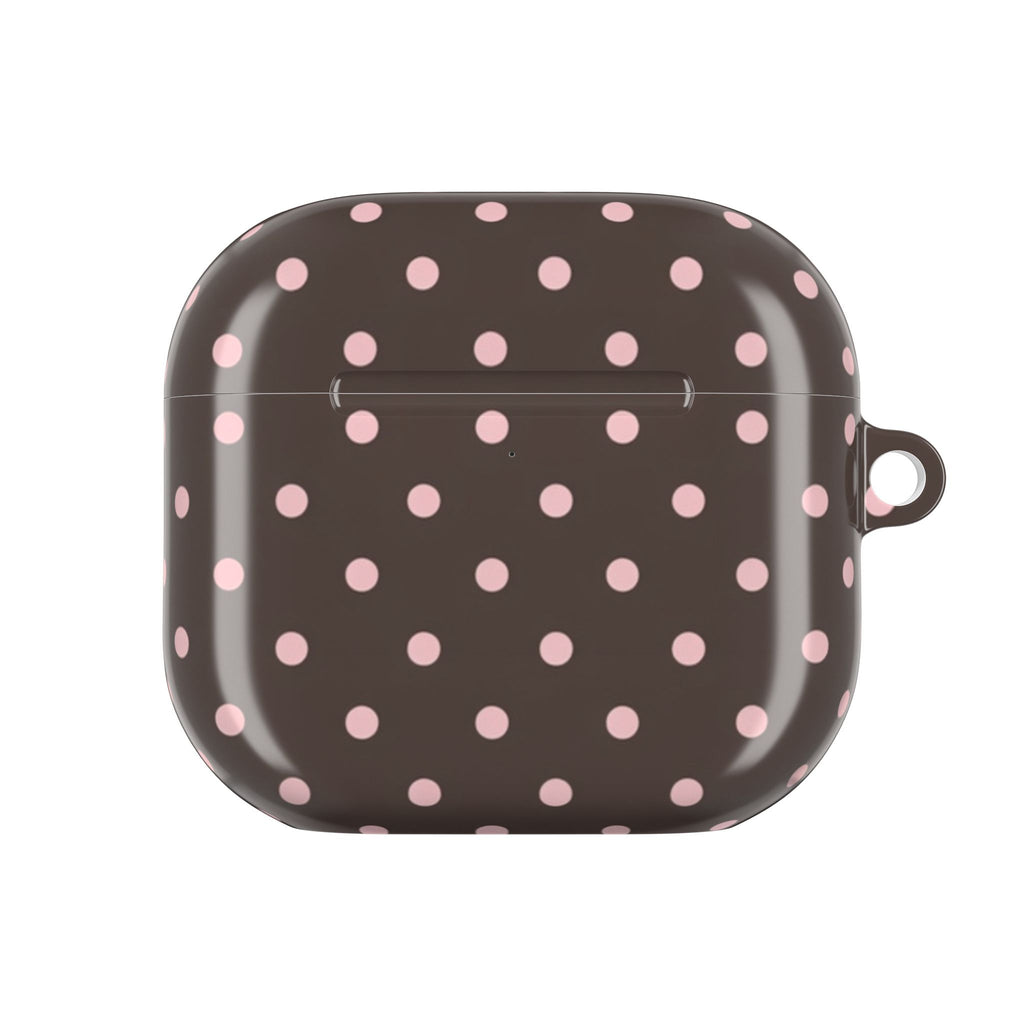 Brown Polka Dot AirPod Case