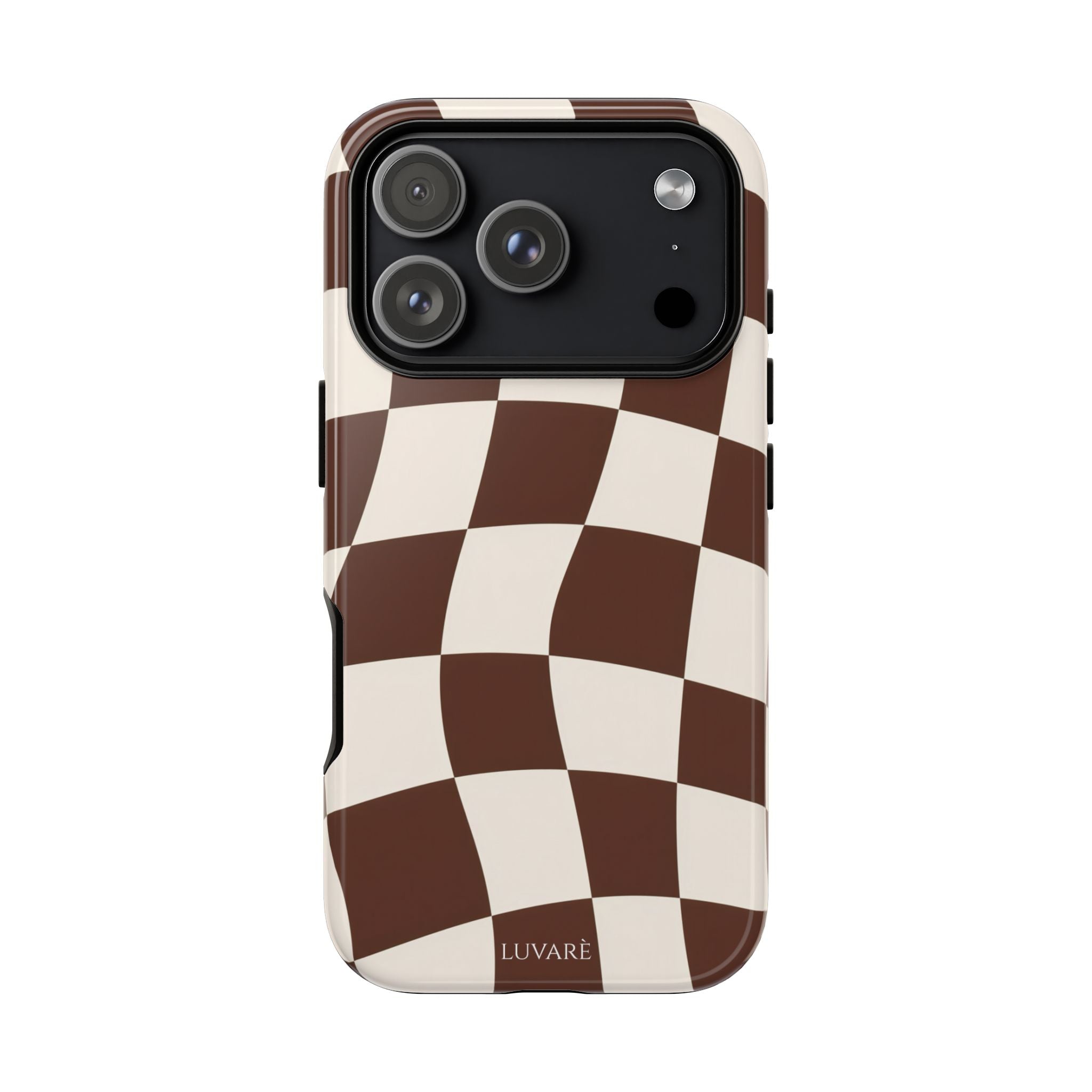 Brown Wavy Checkerboard Case