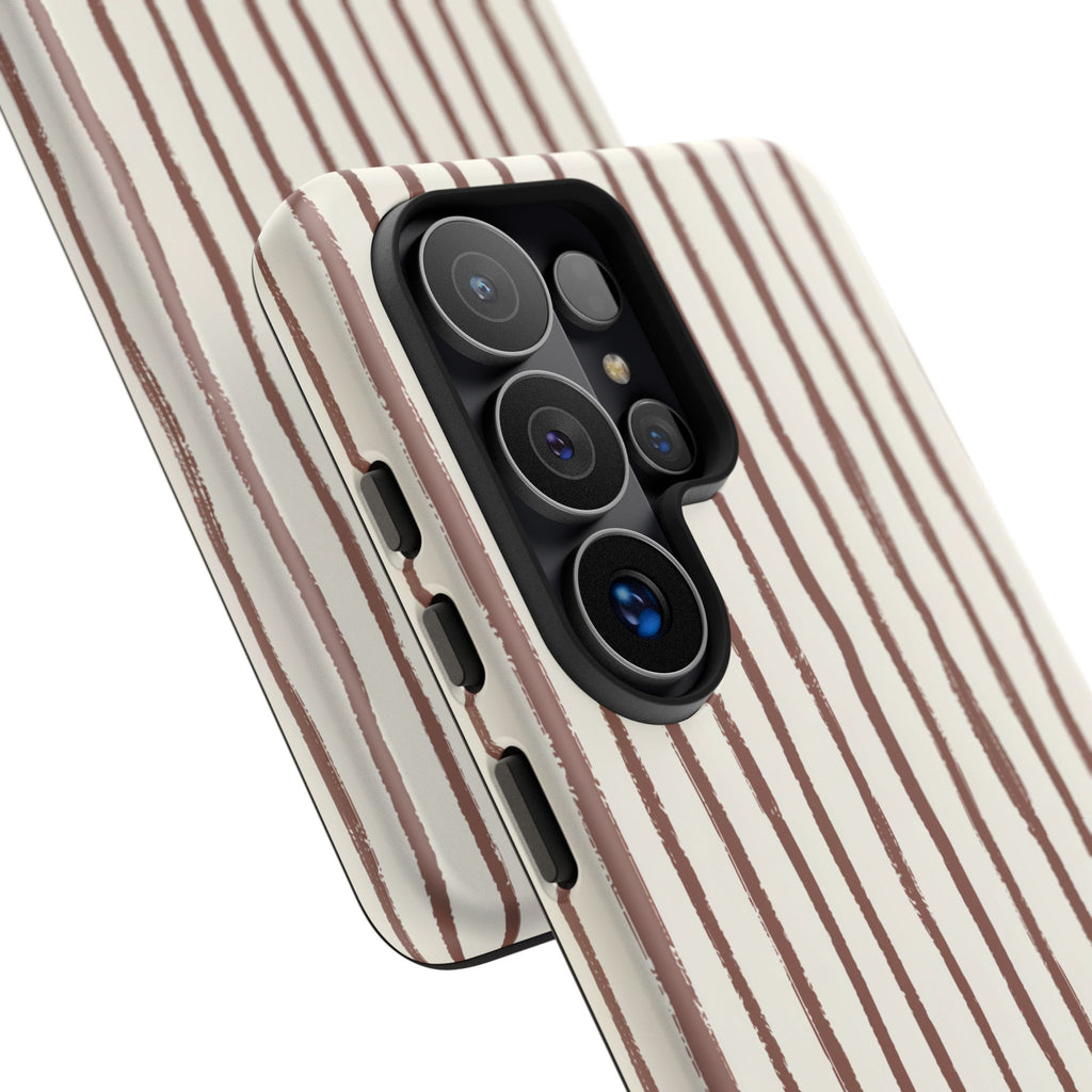Brown Drawn Stripe Case