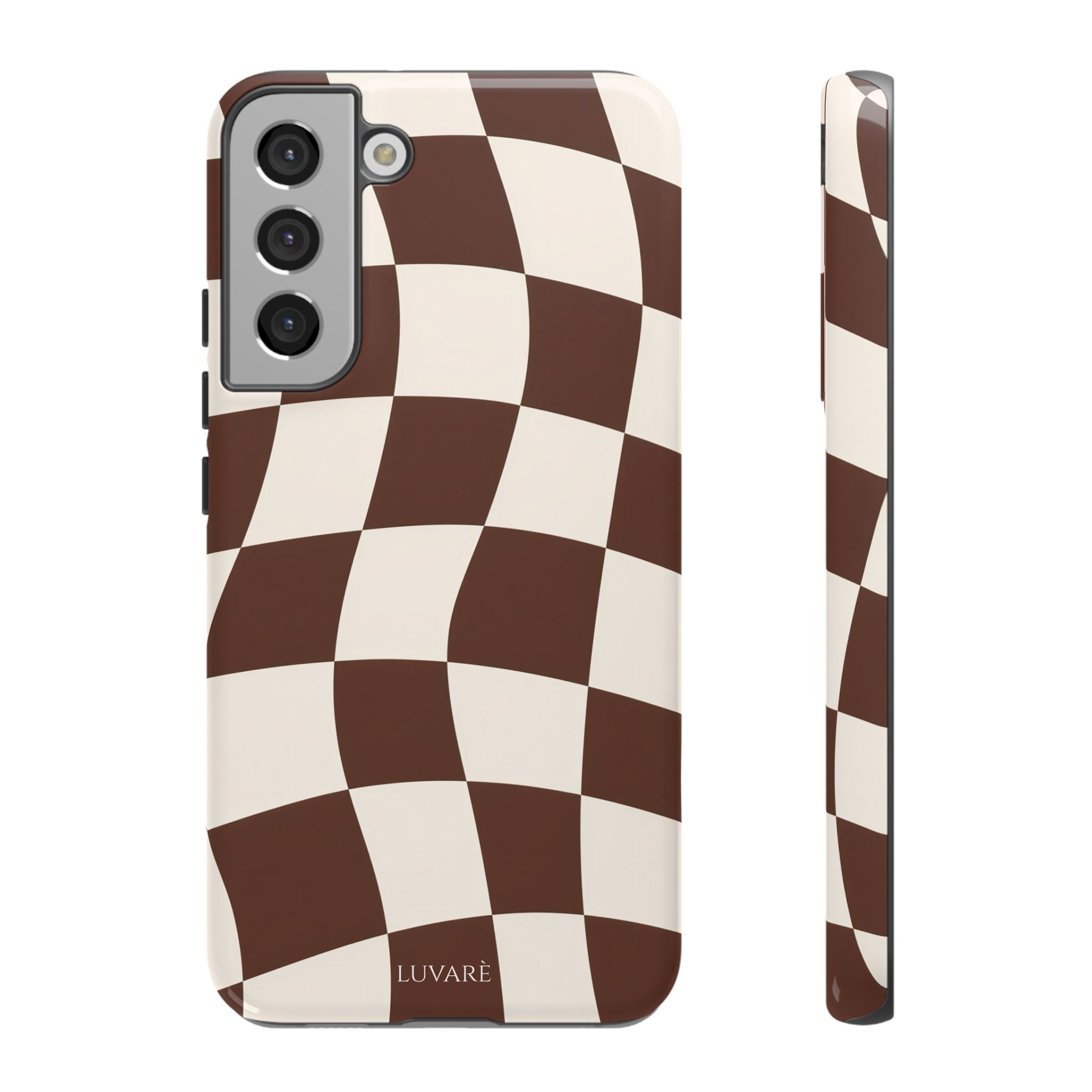 Brown Wavy Checkerboard Case
