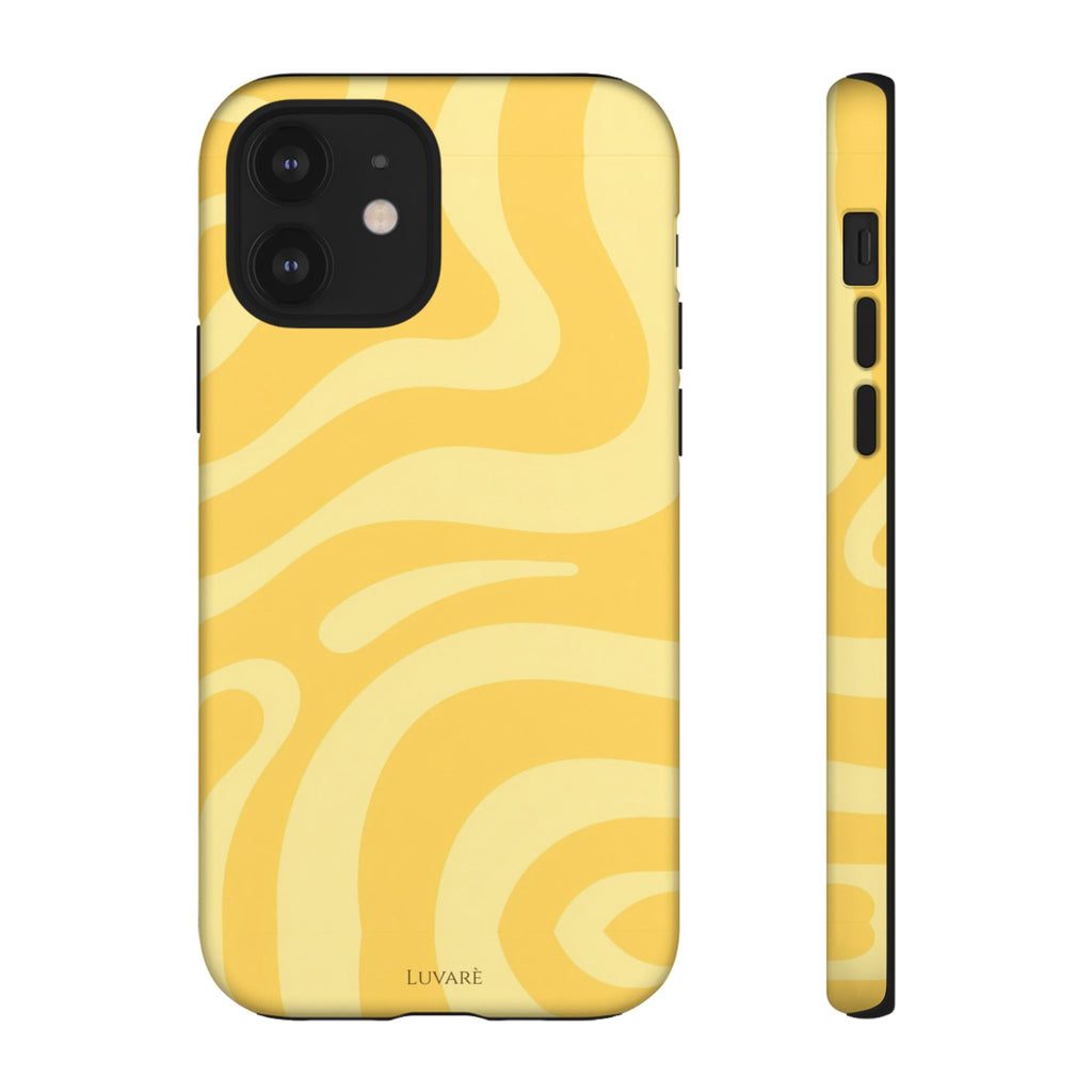 Yellow Retro Swirl Case