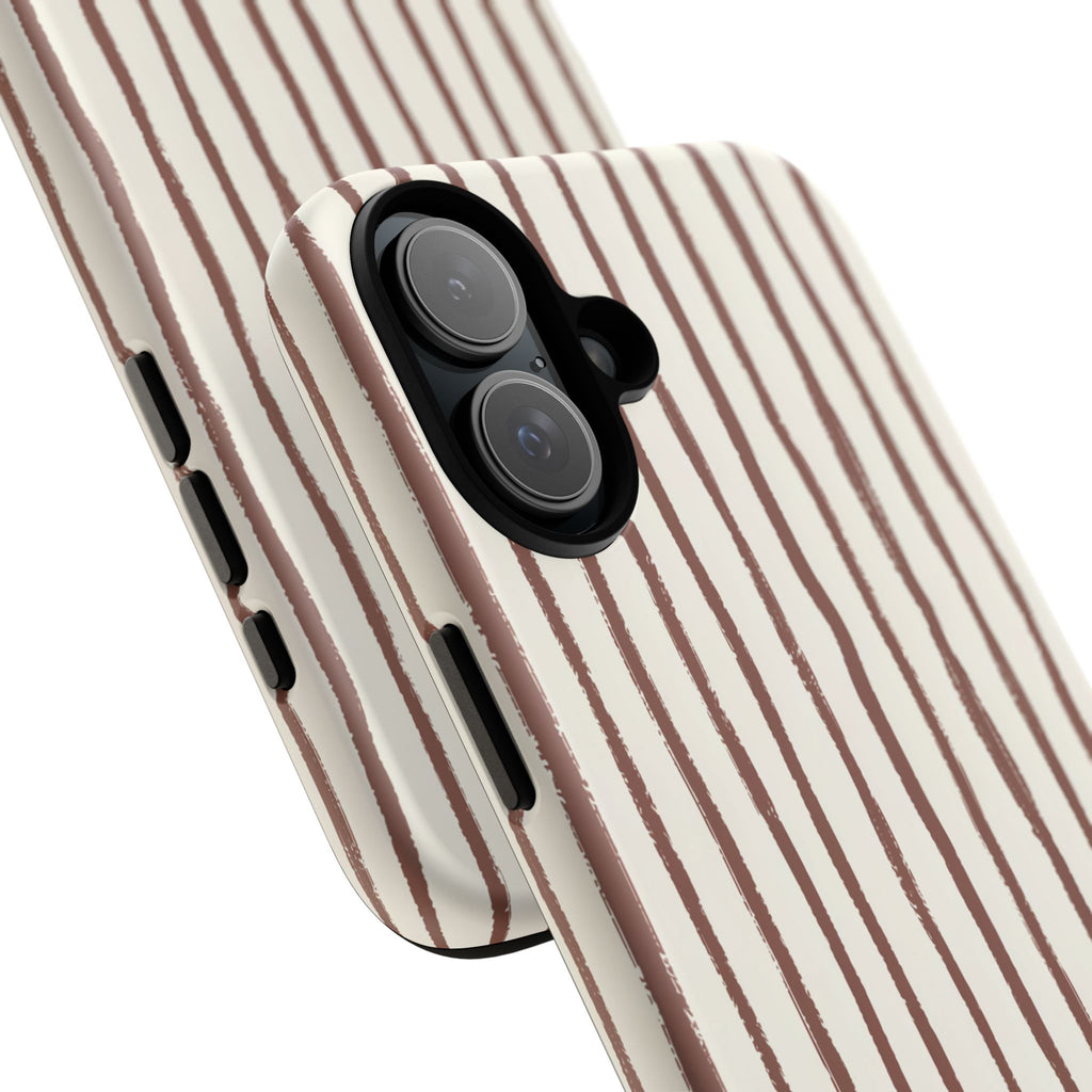 Brown Drawn Stripe Case