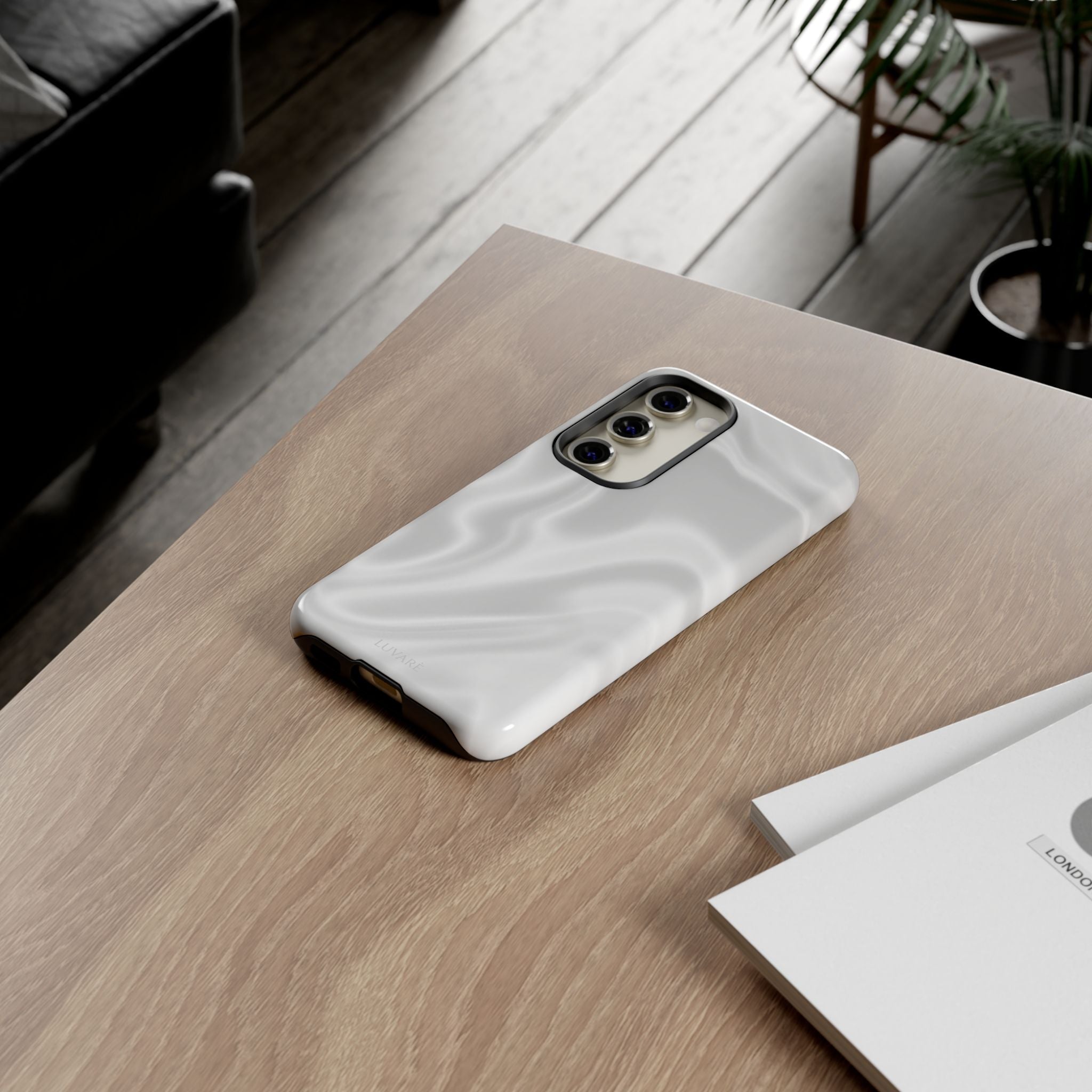 Pearl Marble Tough Phone Case — Durable Slim Impact Protection