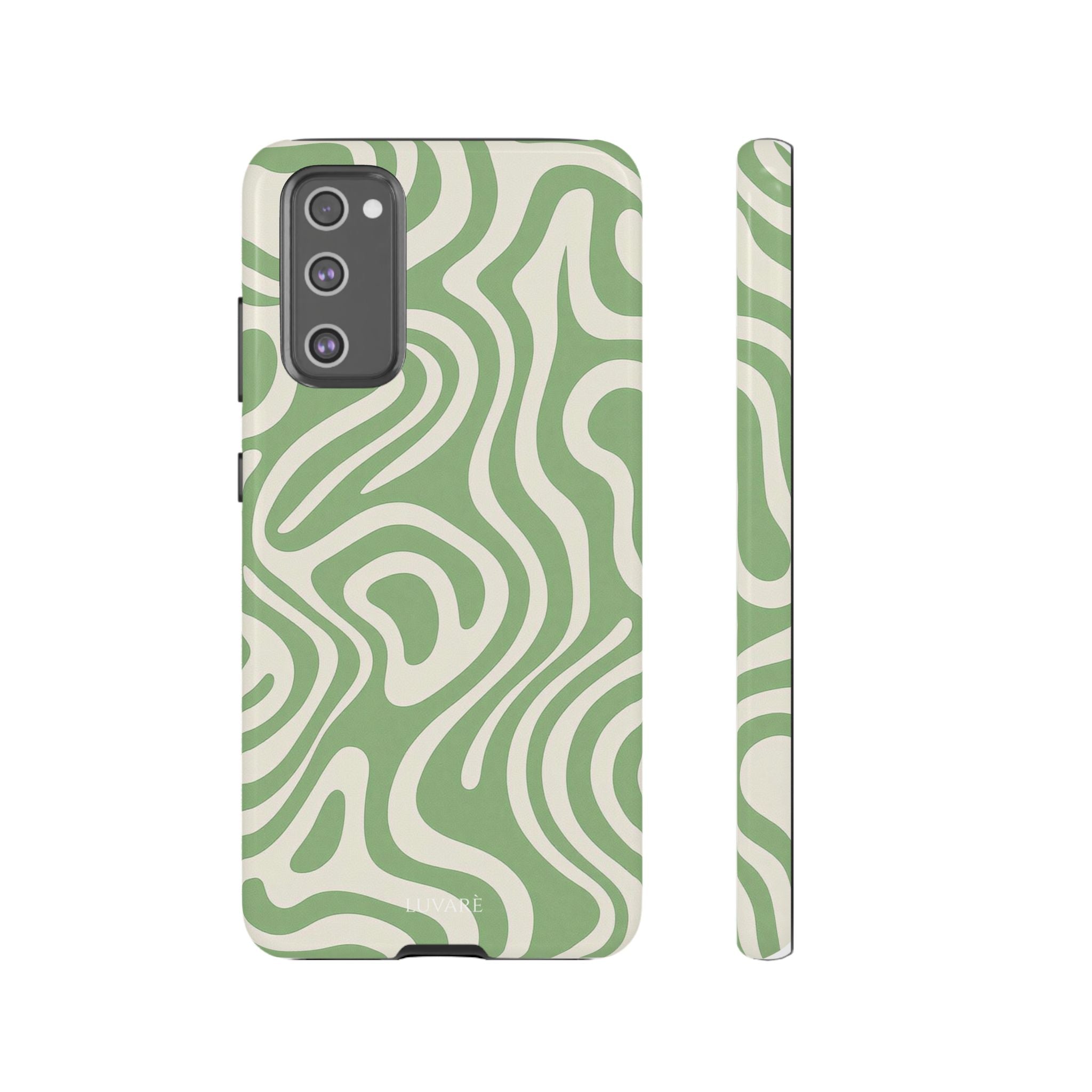 Abstract Green Swirl Phone Case