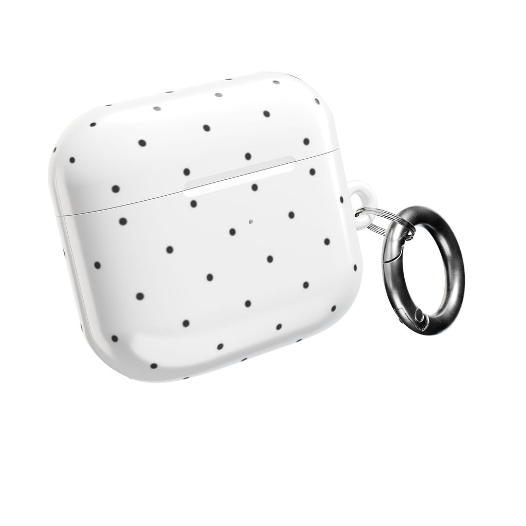 Polka Dot AirPod Case – Minimal Black Dot Protective Cover