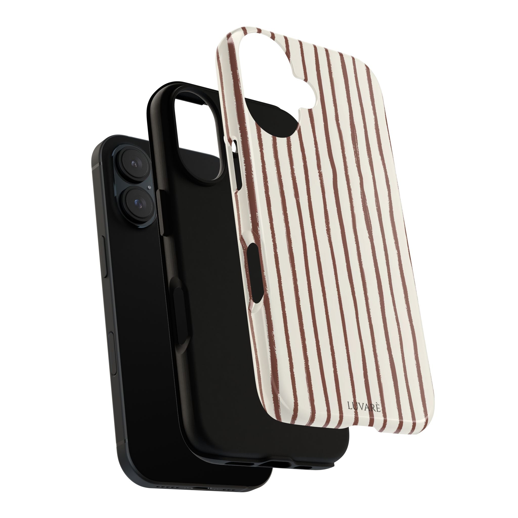 Brown Drawn Stripe Case