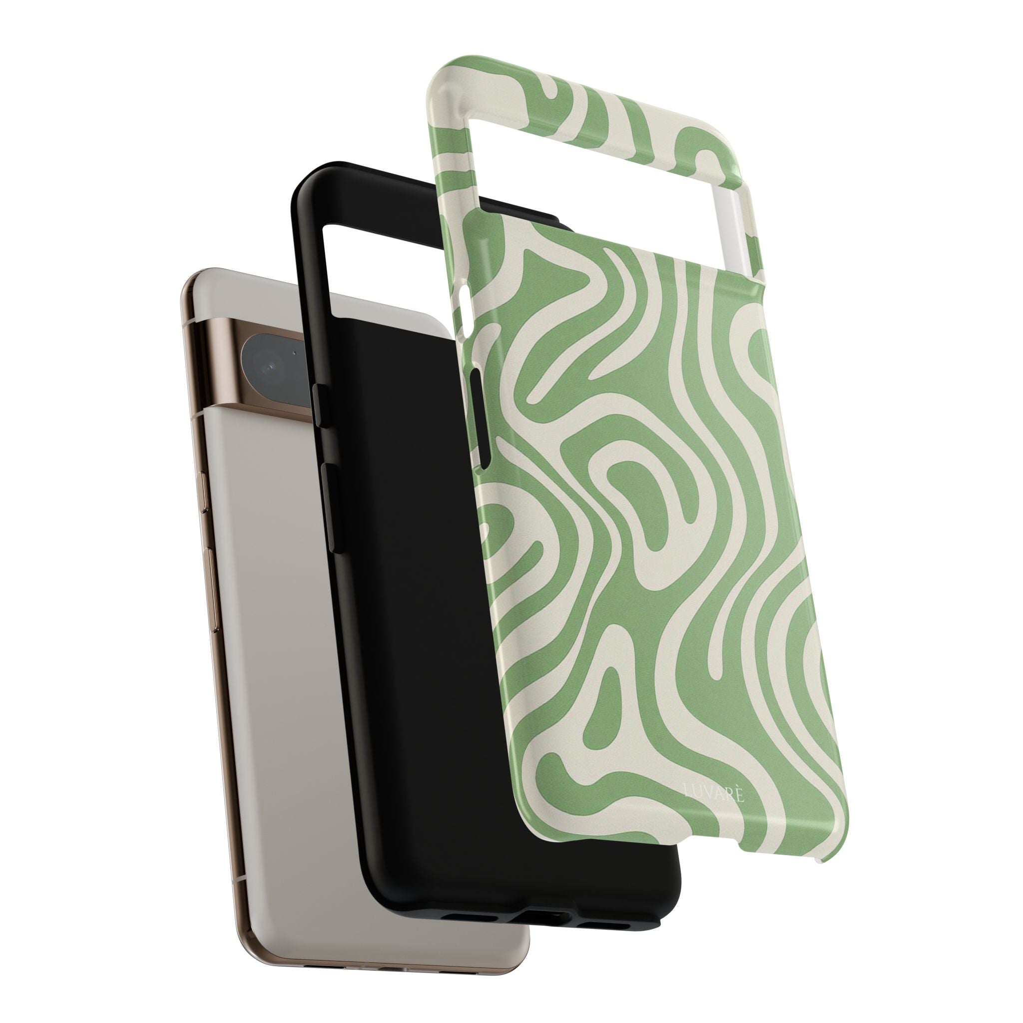 Abstract Green Swirl Phone Case