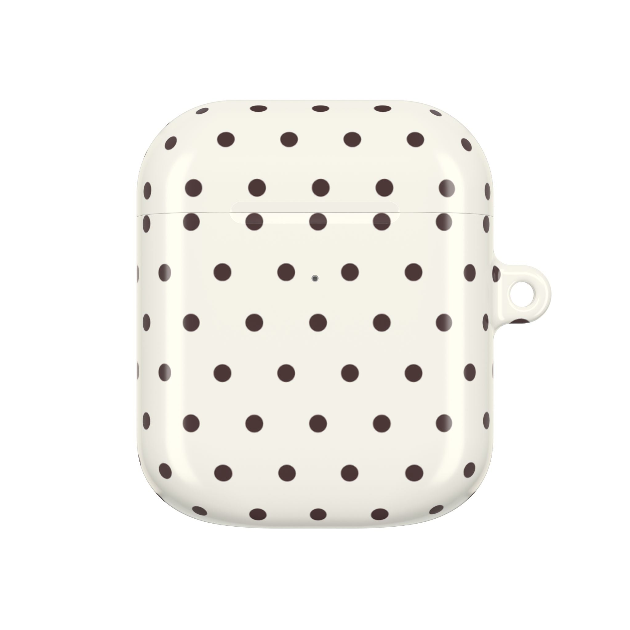 Cream Polka Dot AirPod Case
