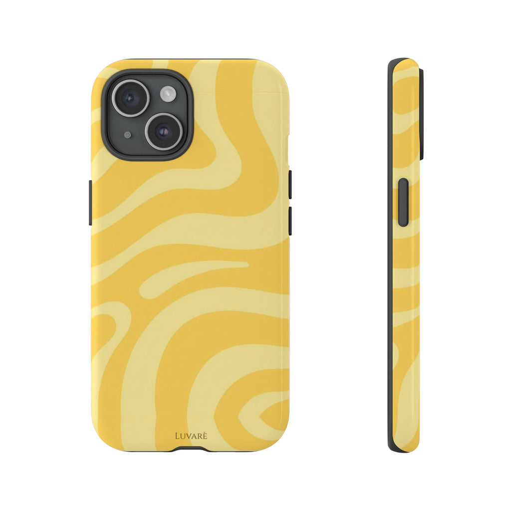 Yellow Retro Swirl Case