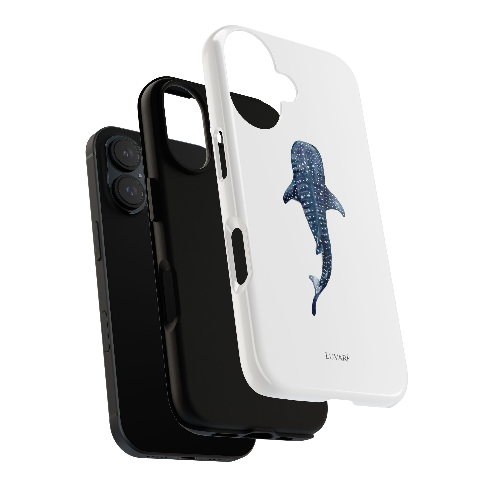 Whale Shark Tough Phone Case — Minimal Ocean Animal iPhone Cover