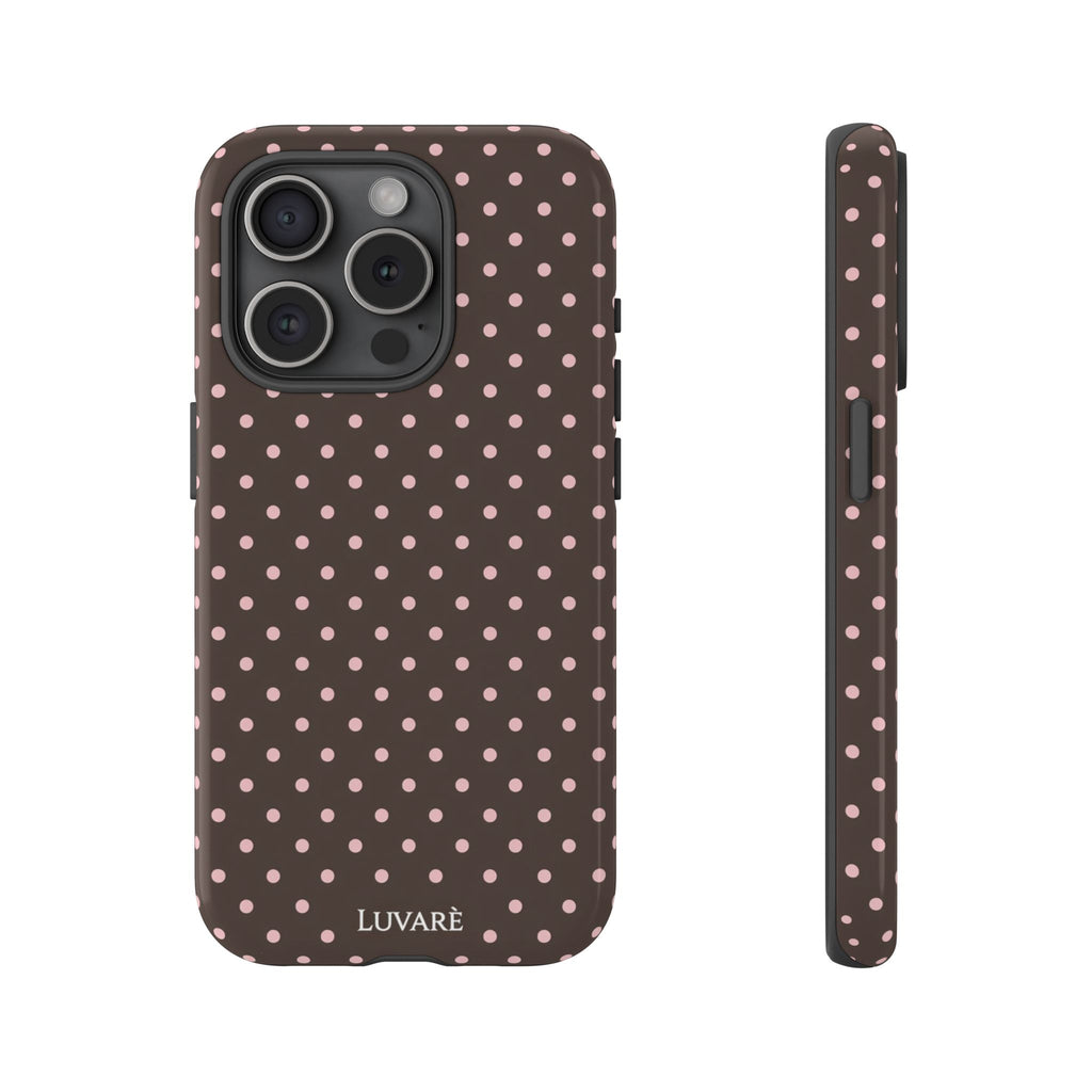 Brown Polka Dot Phone Case