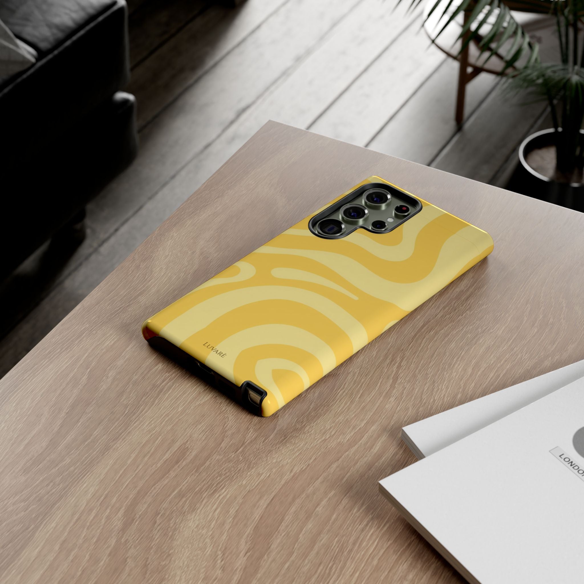 Yellow Retro Swirl Case