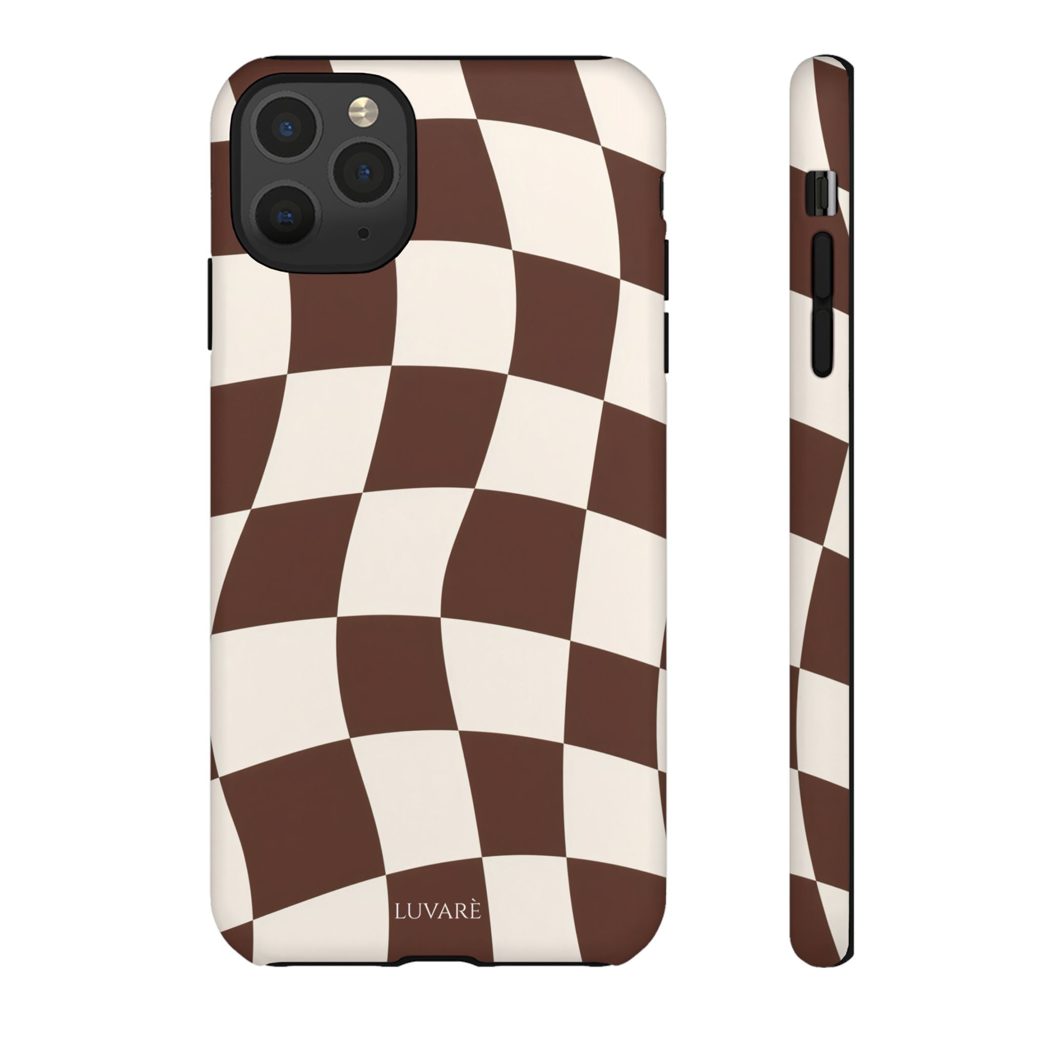 Brown Wavy Checkerboard Case