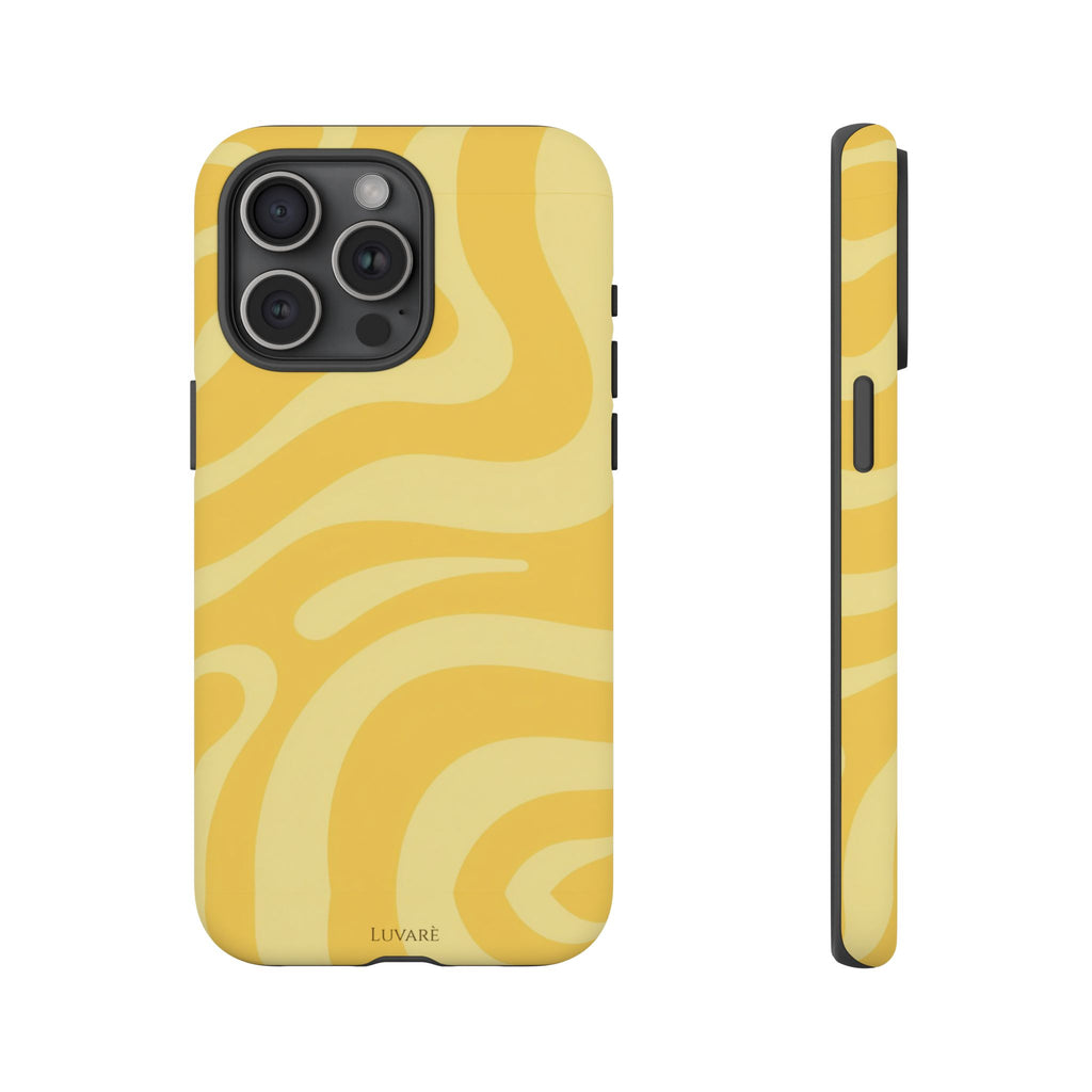 Yellow Retro Swirl Case