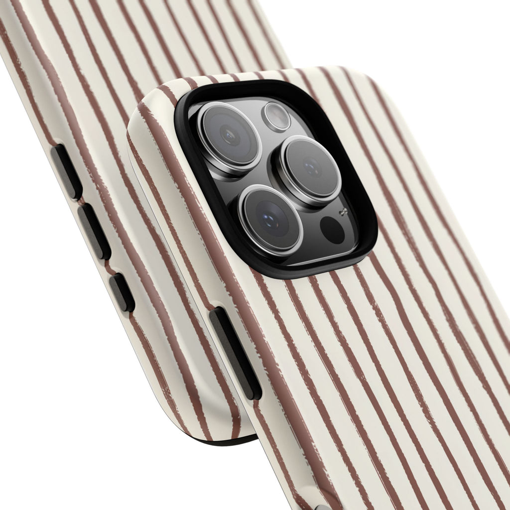 Brown Drawn Stripe Case