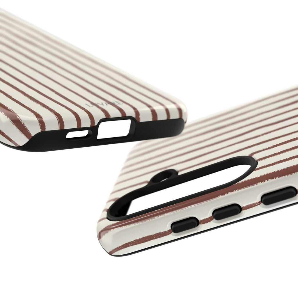 Brown Drawn Stripe Case