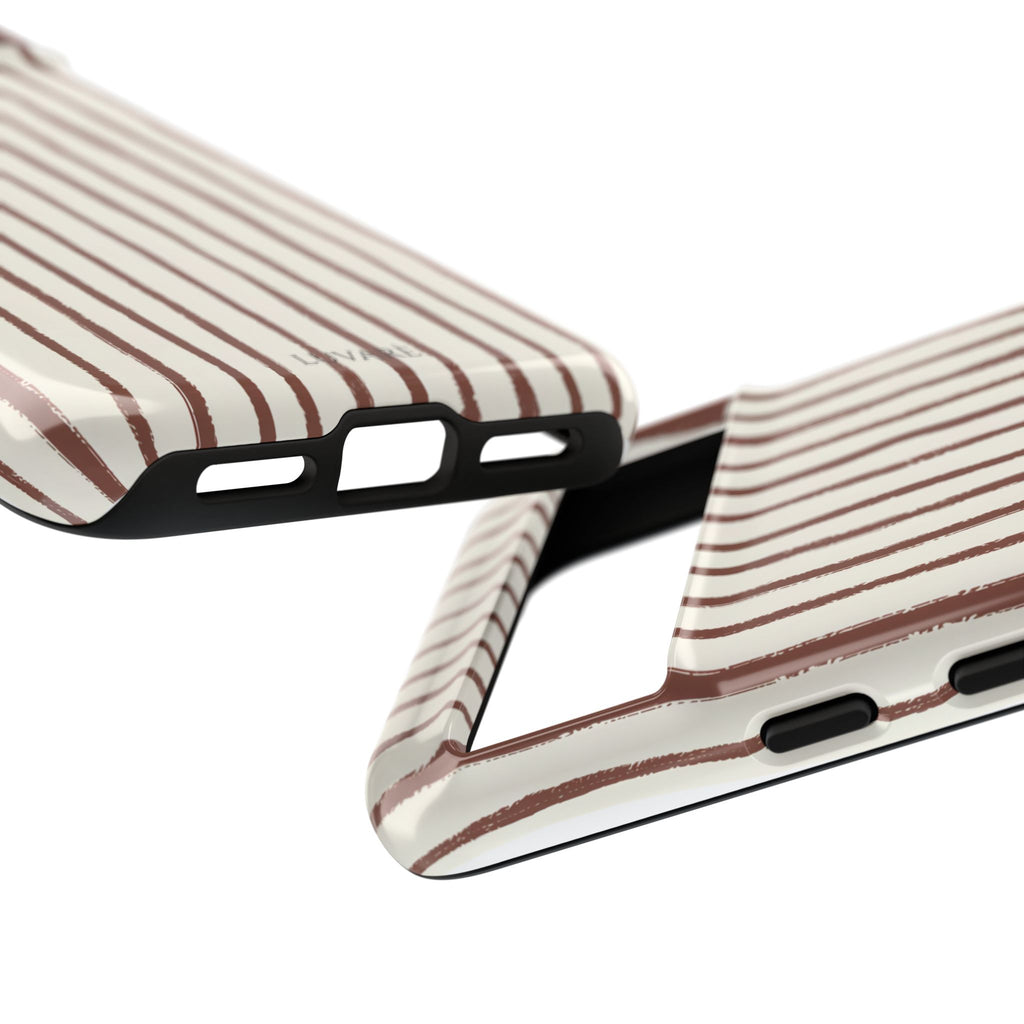 Brown Drawn Stripe Case