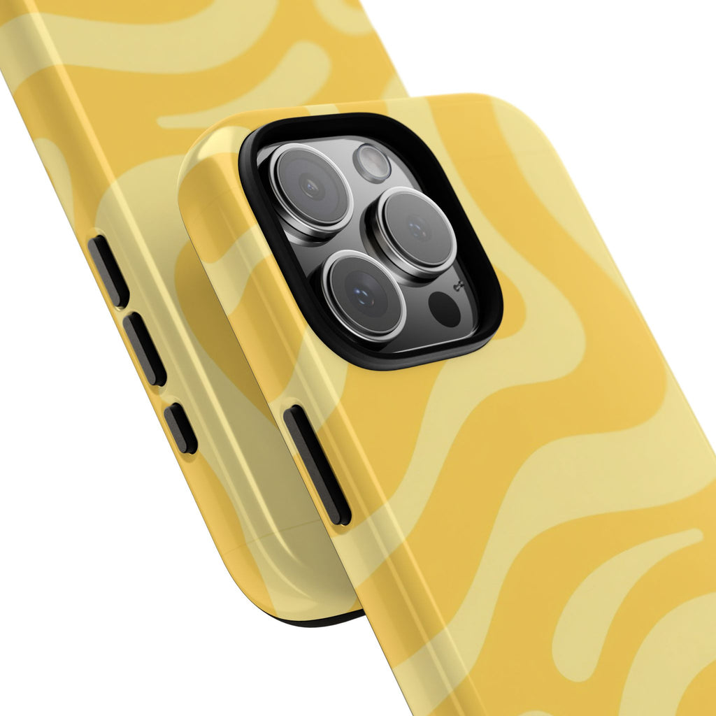 Yellow Retro Swirl Case