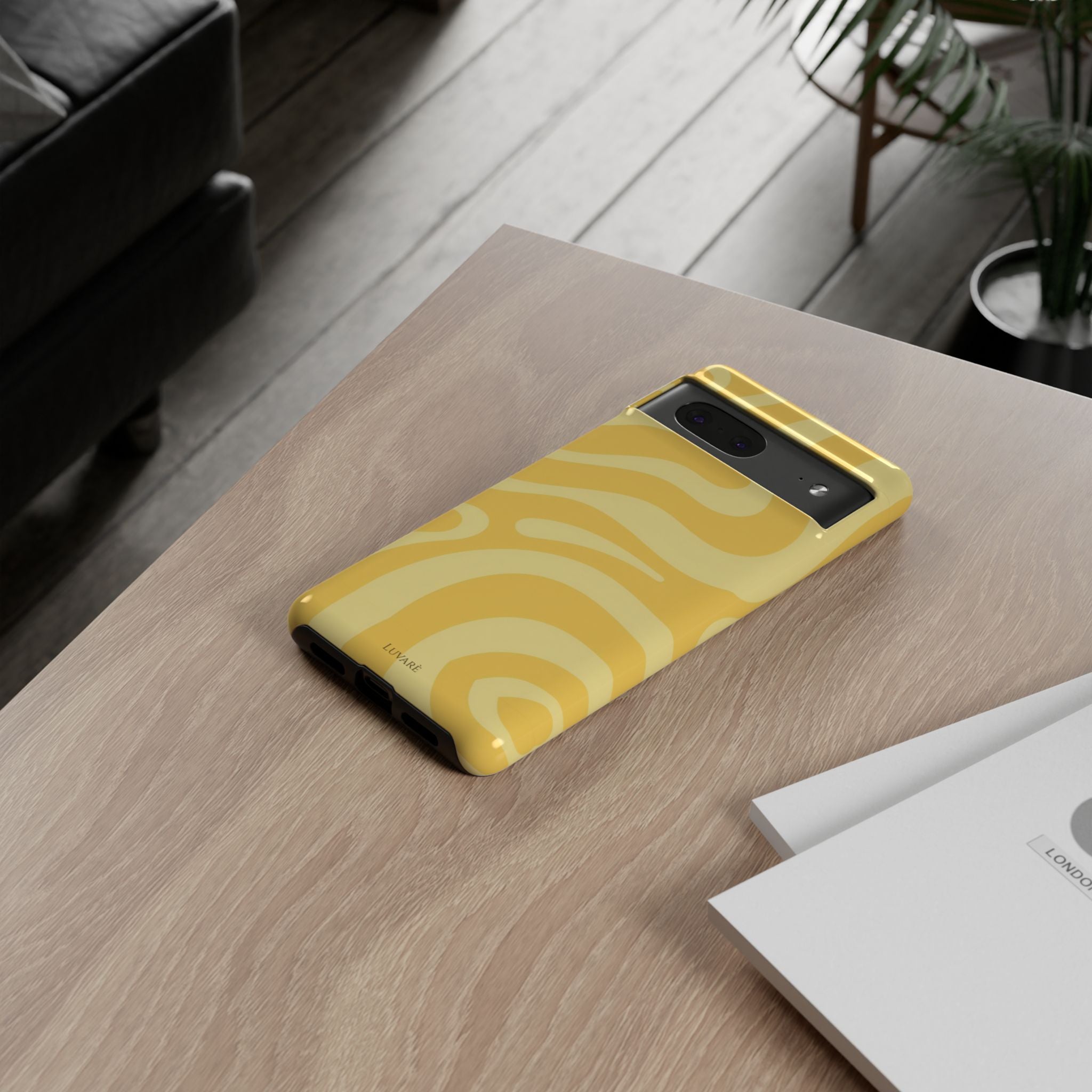 Yellow Retro Swirl Case