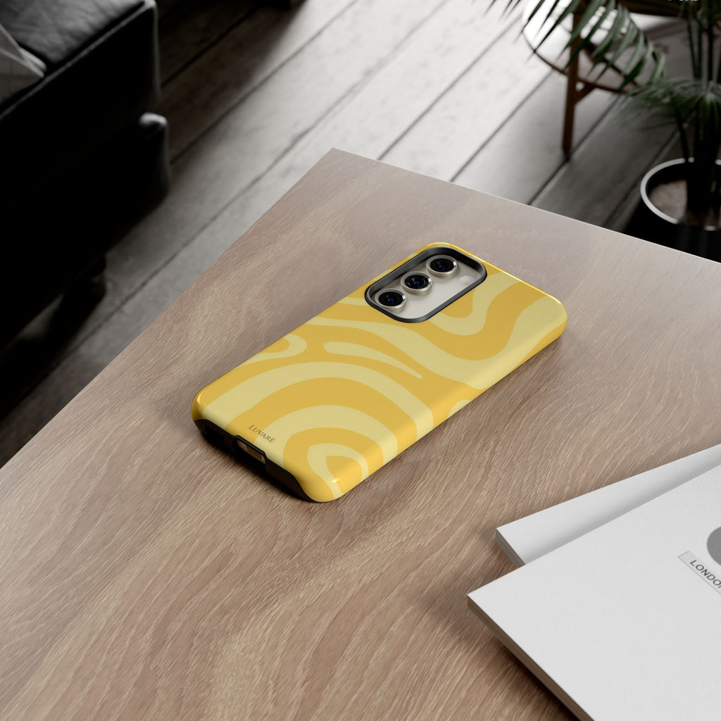 Yellow Retro Swirl Case