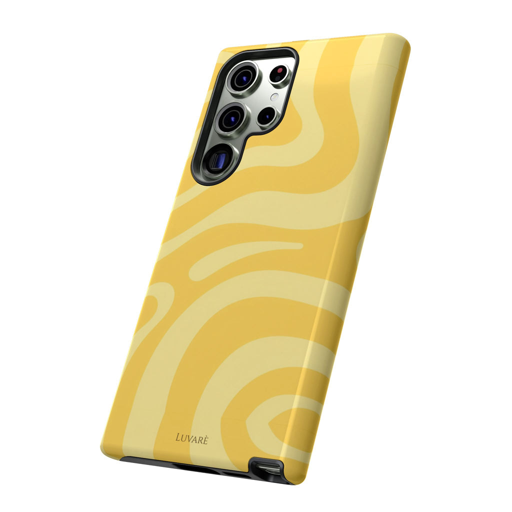 Yellow Retro Swirl Case