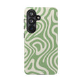 Abstract Green Swirl Phone Case