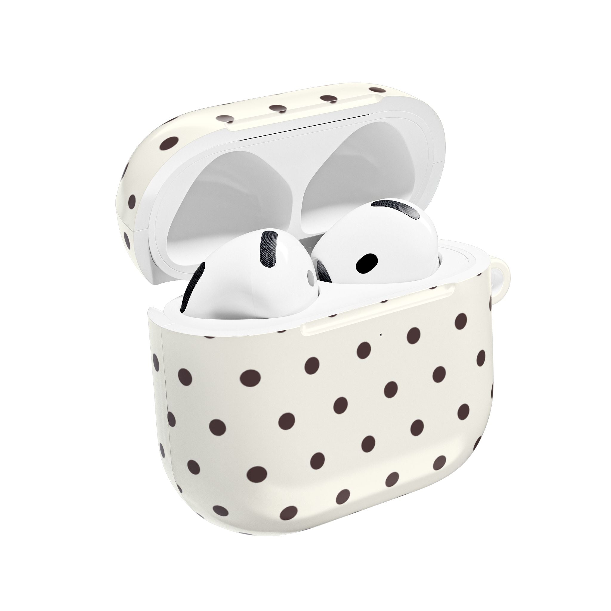 Cream Polka Dot AirPod Case