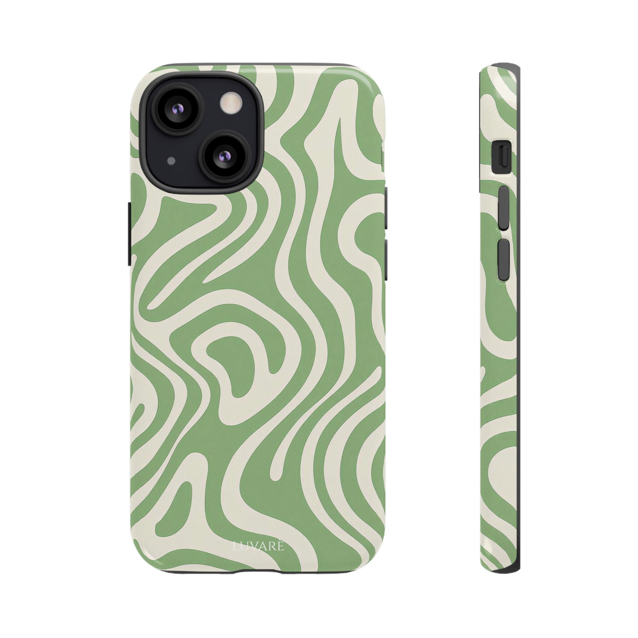 Abstract Green Swirl Phone Case