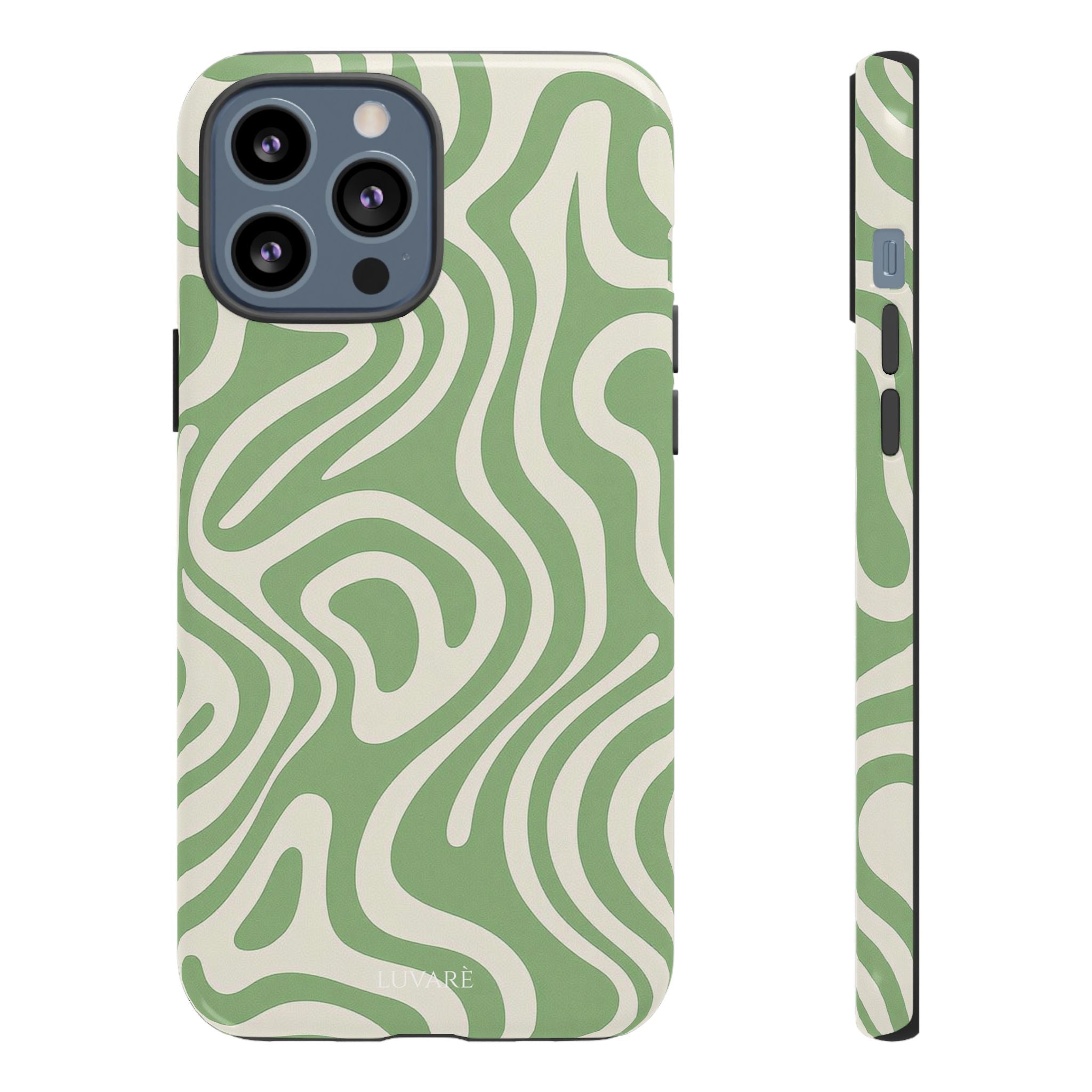 Abstract Green Swirl Phone Case