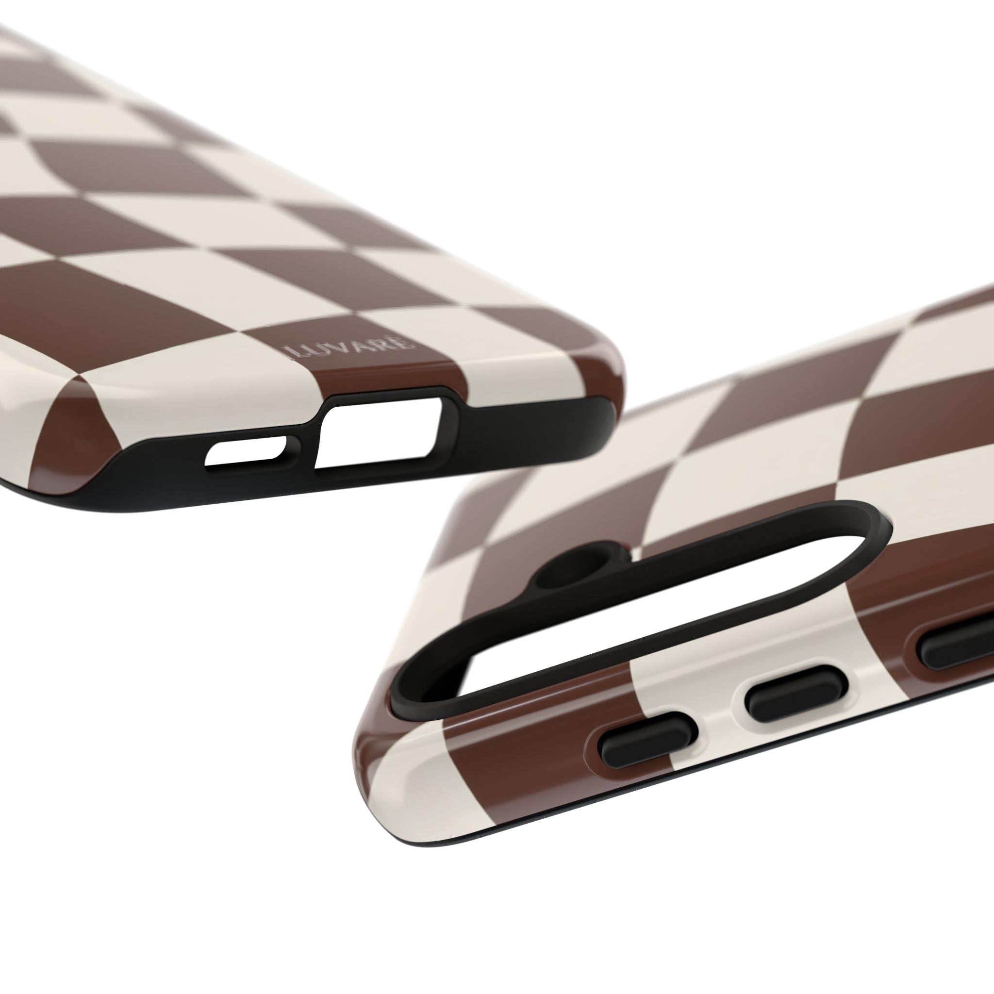 Brown Wavy Checkerboard Case