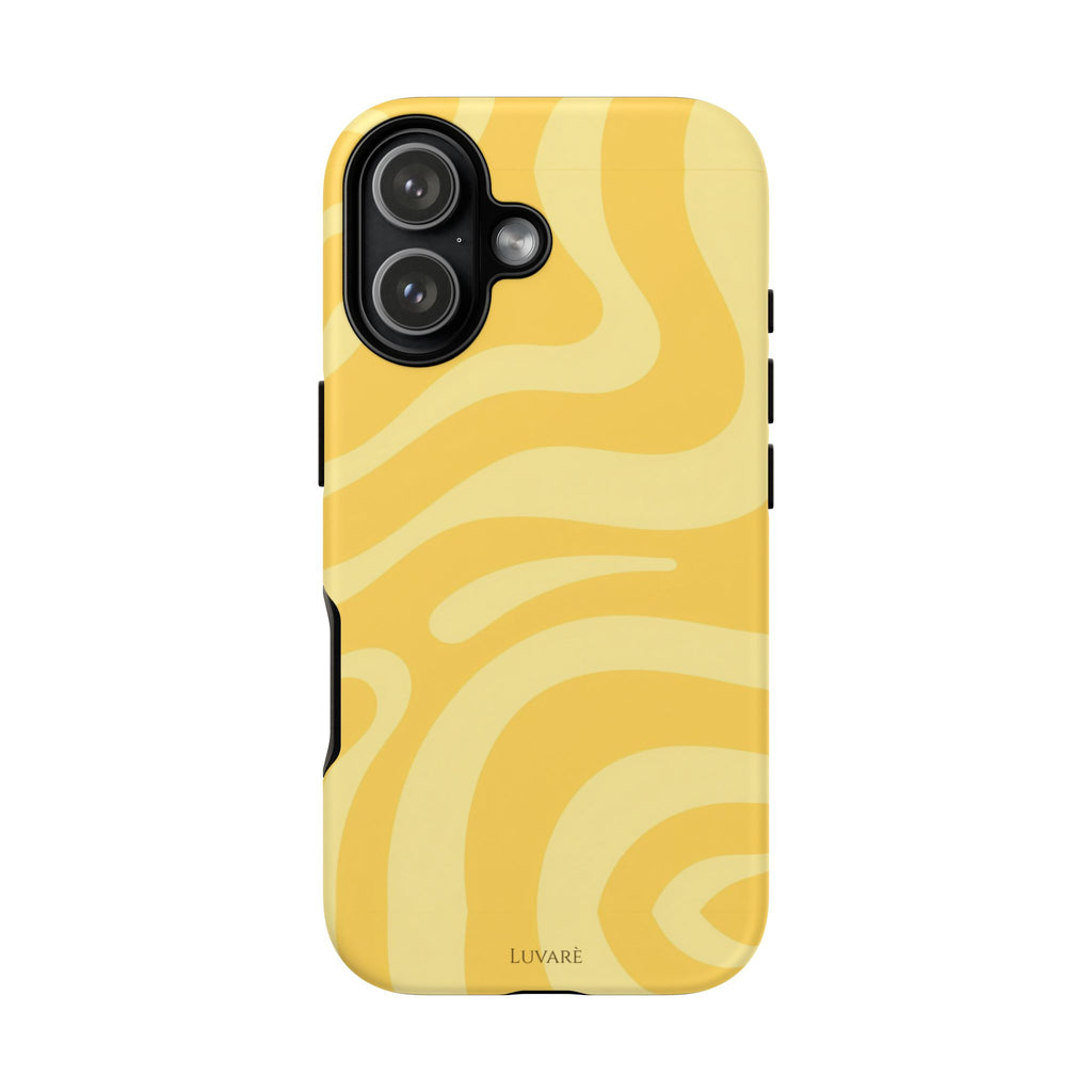 Yellow Retro Swirl Case