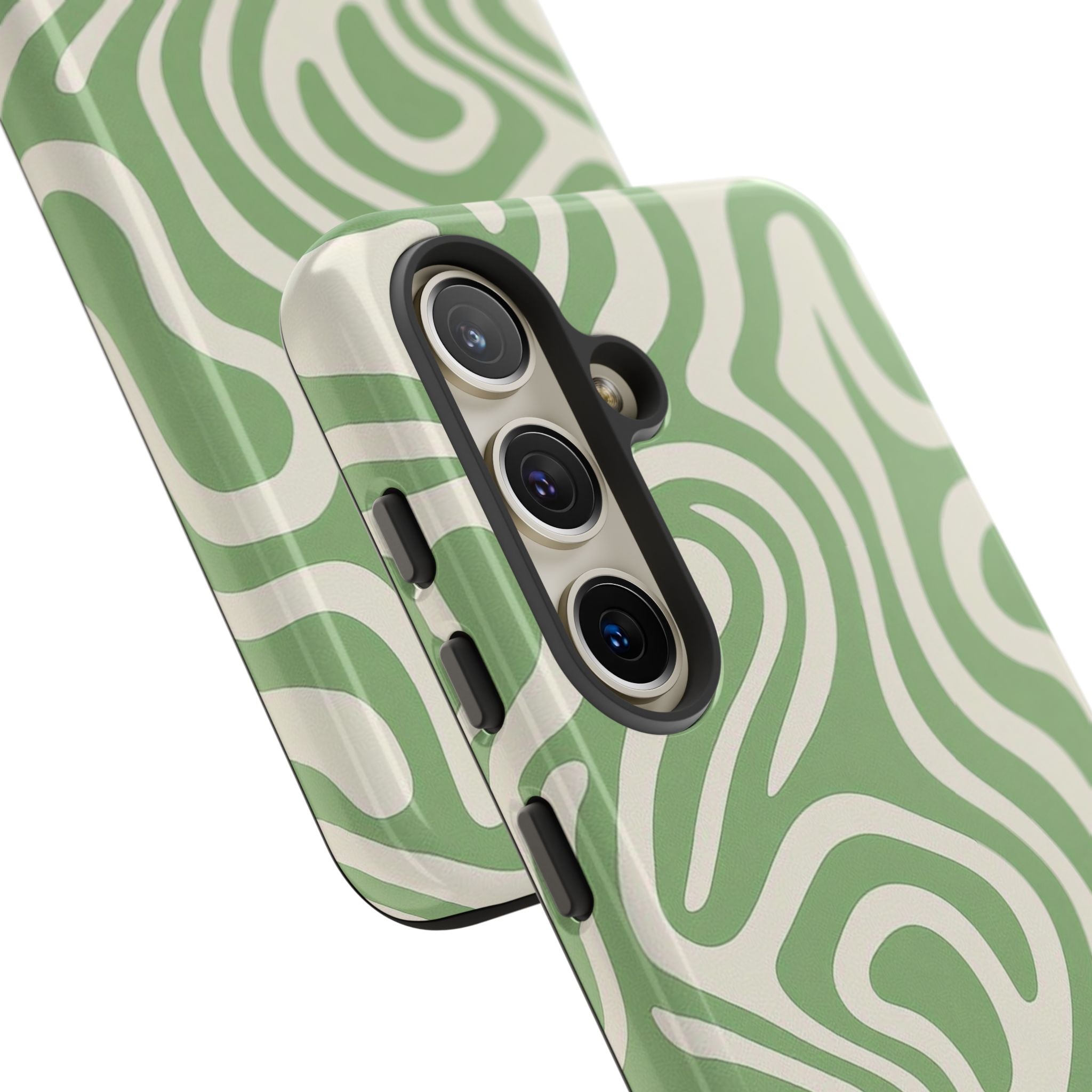 Abstract Green Swirl Phone Case