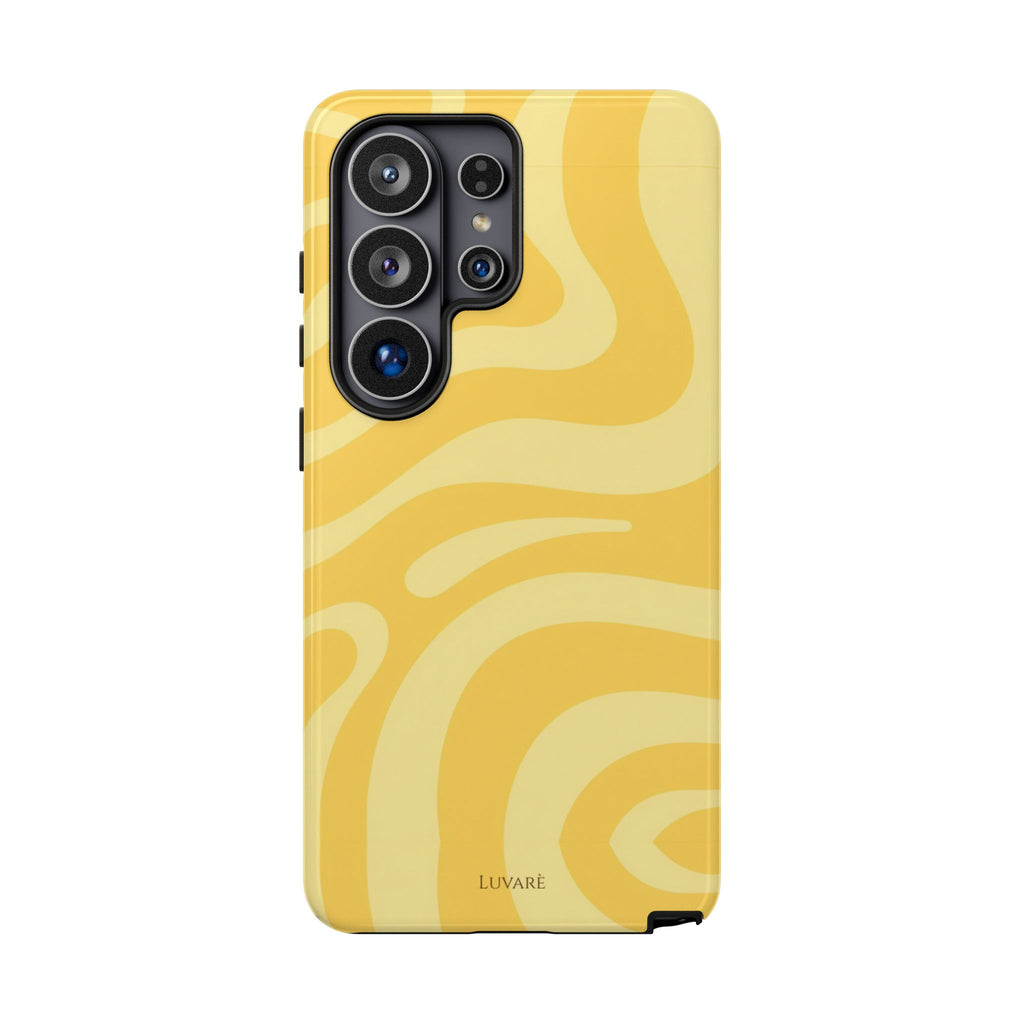 Yellow Retro Swirl Case