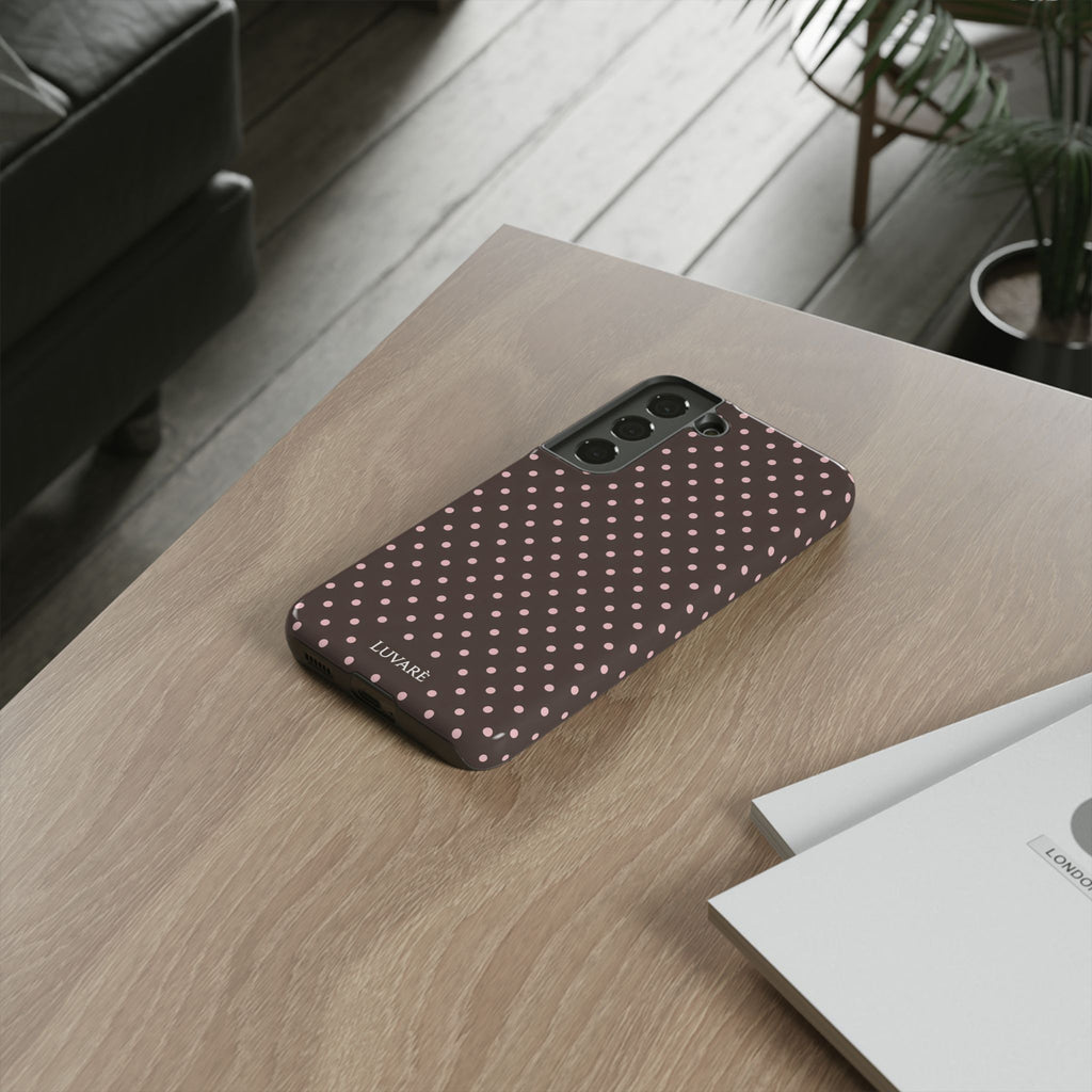 Brown Polka Dot Phone Case