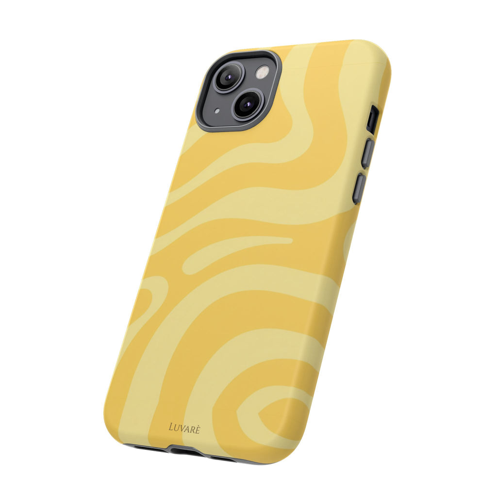 Yellow Retro Swirl Case