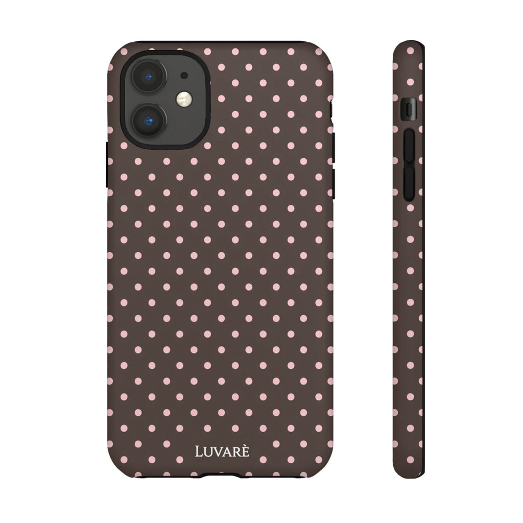 Brown Polka Dot Phone Case