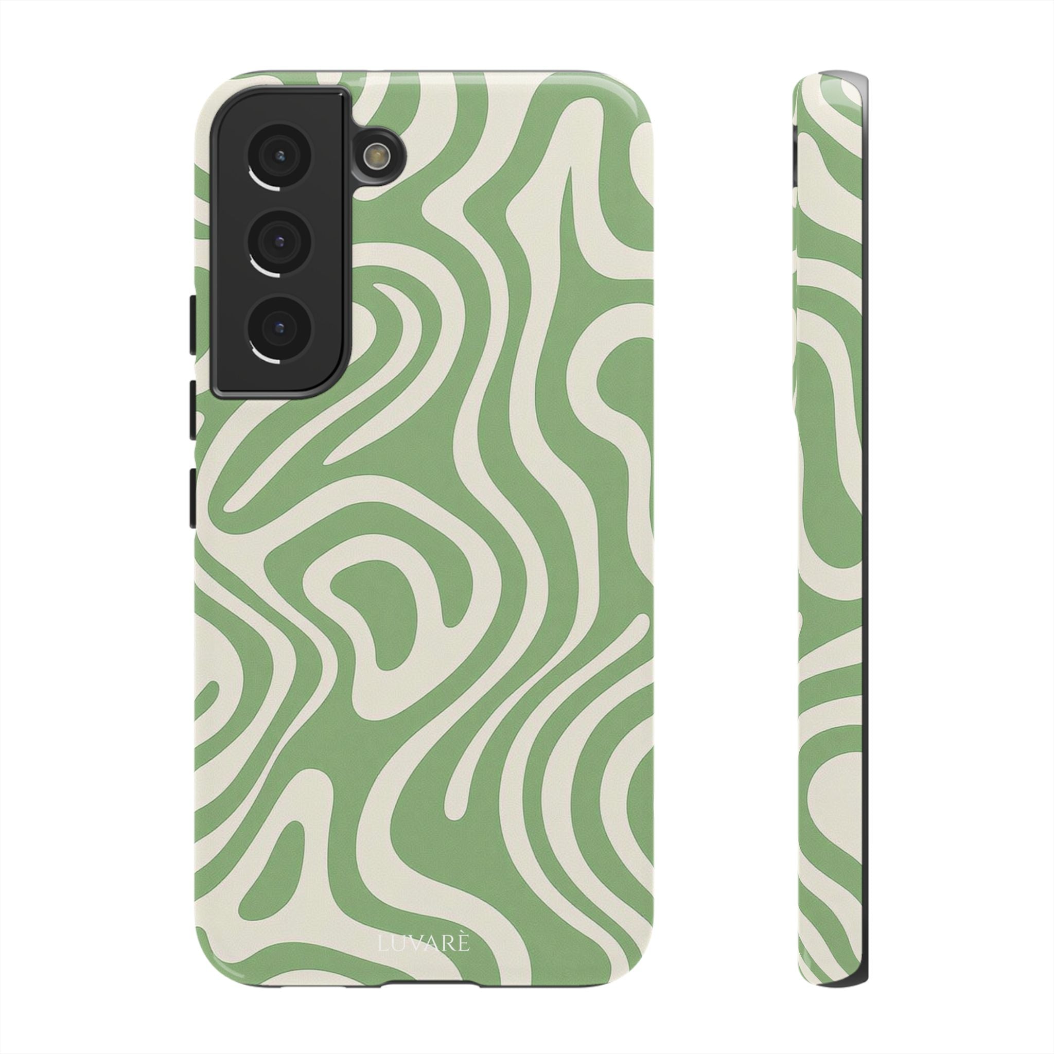 Abstract Green Swirl Phone Case
