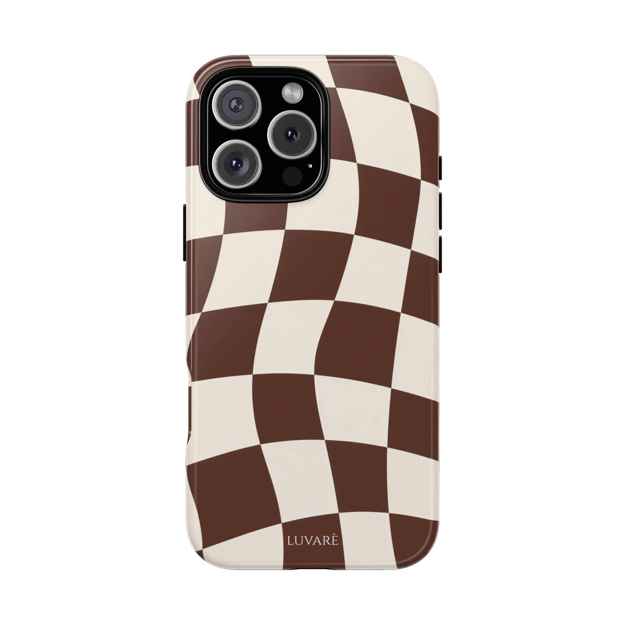 Brown Wavy Checkerboard Case