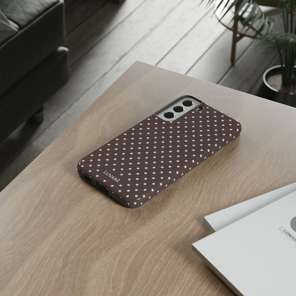 Brown Polka Dot Phone Case