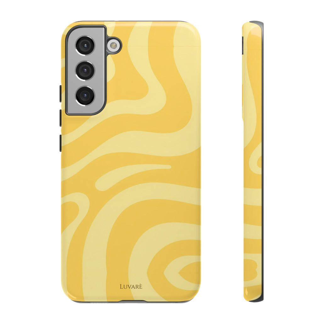 Yellow Retro Swirl Case