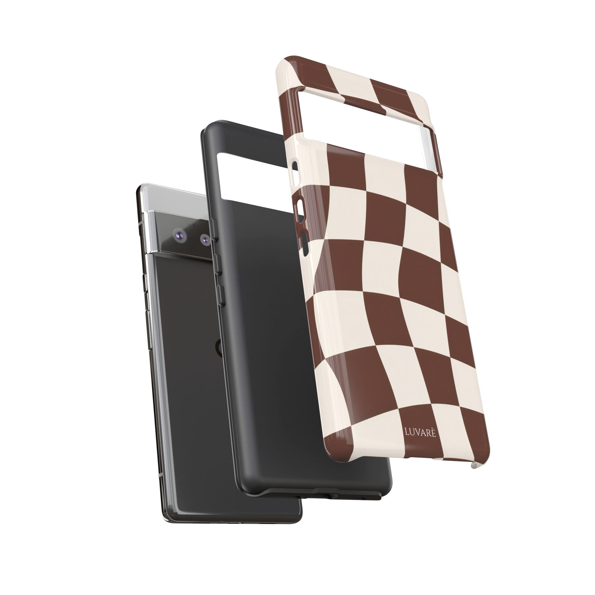 Brown Wavy Checkerboard Case