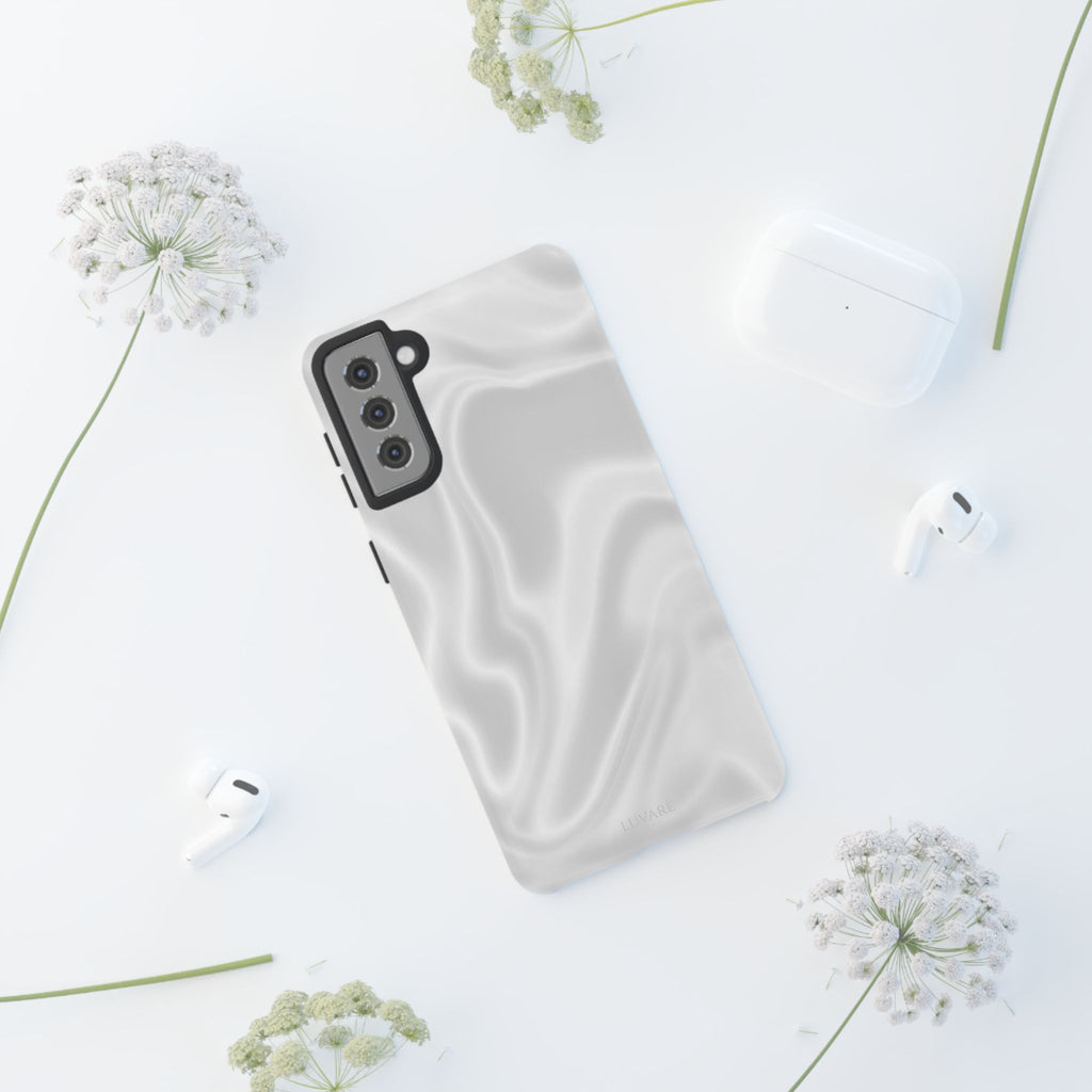 Pearl Marble Tough Phone Case — Durable Slim Impact Protection